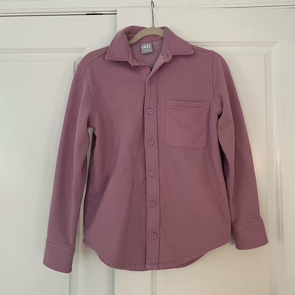 Aritzia TNA Cozy Fleece Boyfriend Shirt